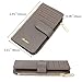 Badiya Credit Card Holder for Women RFID Blocking Slim Wallet Bifold Multi Card Case Zipper Pocket with 3 ID Window