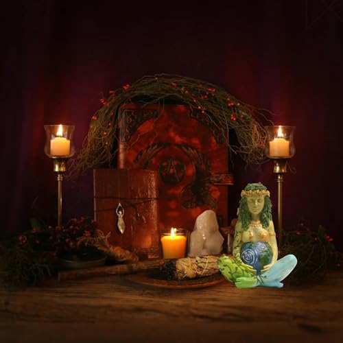Estatua Madre Tierra Gaia 7 pulgadas Resina miniatura 6
