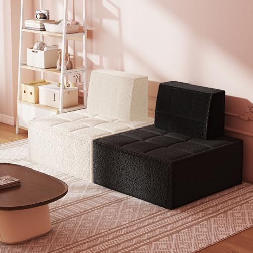 PurrJoys Sitzsack Chair, Einzelsofa, Kleine Loungesesse, Sessel Wohnzimmer, Bean Bag Chair, Sofa für Schlafzimmer, Gästezimmer, Kinderzimmer