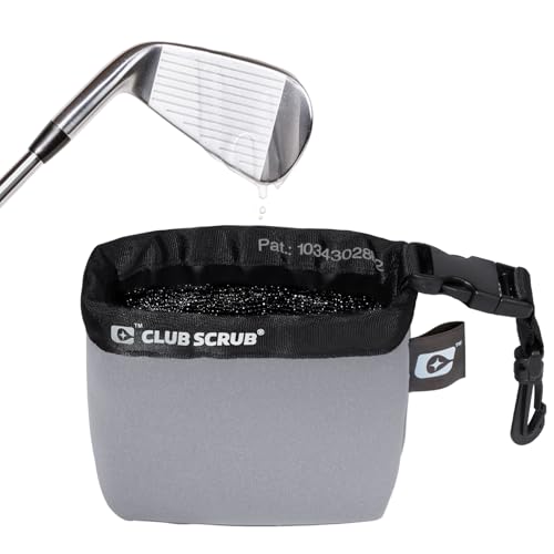 Club Scrub Golf Club and Golf Ball Cleaning Bag, Waterproof Clean Face…