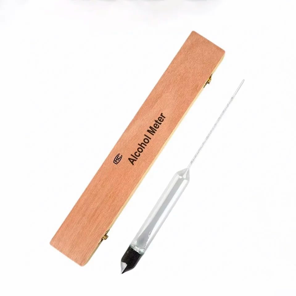 1PC High Precision Glass Alcohol Hydrometer 90–100 Degree Density Meter Float Gauge Clear Concentration Measuring Tool