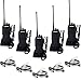 Retevis RT1 Walkie Talkies Long Range UHF 16CH VOX Encryption 3000mAh High-Power 2 Way Radios with 2 Pin PTT Covert Acoustic Earpiece (5 Pack)
