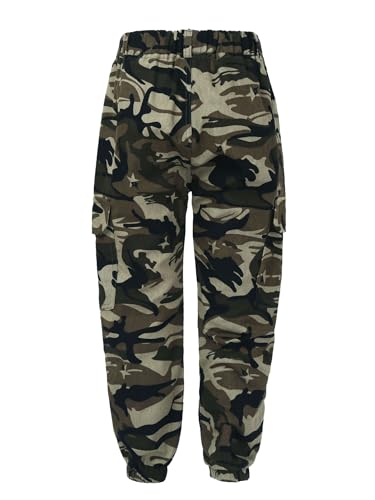 Hularka Kids Boys Camouflage Print Joggers Cargo Pants Outdoor Hiking Camping Trousers Sweatpants Bottoms Overall2
