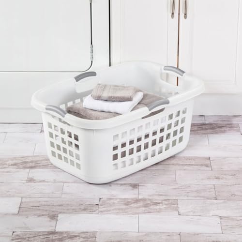 Sterilite-6-Pack-Plastic-Laundry-Basket-Clothes-Hamper-2-Bushel-Ultra-White