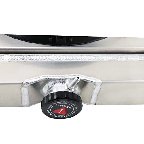 Kuuhlersat Cu340 Radiator For 1963-1970 Ford Mustang Mercury Cougar Fairlane, 4 Row Radiator + Shroud/Fan + Relay Kit #TOP5