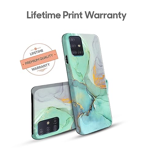 Image of COLORflow Back Cover Compatible with Samsung Galaxy A71 | Beautiful Green Marble | Designer Printed Hard CASE Bumper Back Cover
