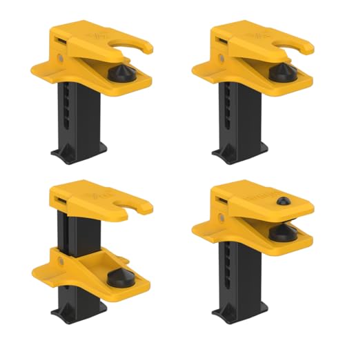4PCS Car Brake Line Clamp 1/2 3/8 5/16 Brake Oil Line Plug Tool Universal Fluid Stop Clamp Set for Most Automotive Fuel Rail Hose Fittings A/C Lines