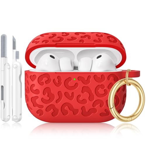 Wowwat AirPods Pro 3�p�P�[�X�J�o�[ 2025�N�A�q���E������V���R���ی�V�F�� Apple Air Pod Pro 3����P�[�X �����p �K�[���[�A���킢��iPod Pro 3�P�[�X �L�[�`�F�[���t�� ���b�h