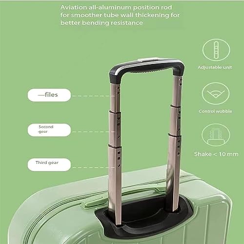 Carry On Luggages Suitcase 18" Suitcases with 4 Wheels PVC Durable Hardside Luggage Bag for Travel Luggage Suitcases (B-18 inch3