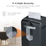 Bonsaii Paper Shredder, 18-Sheet 60-Minutes Shredder for Office Heavy Duty Cross-Cut Shredder with 6 Gallon Pullout Basket 4 Casters(C149-C) - Image 4