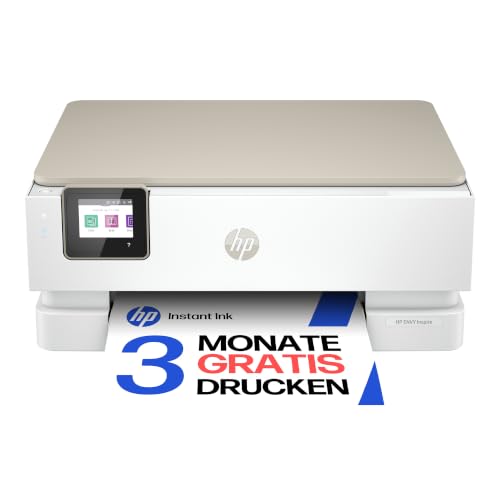 HP Envy Inspire 7220e Multifunktionsdrucker, Tintenstrahldrucker, 3 Monate gratis drucken Instant Ink inklusive, Drucken, Scannen, Kopieren, Fotodruck, DIN A4, WLAN, Airprint