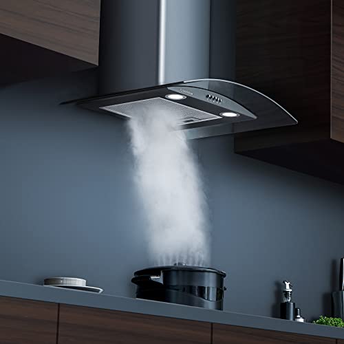 CIARRA-CBCB6506B-Campana-Extractora-Cristal-60cm-650-mh-Clase-A-3-Velocidades-Evacuacion-al-Exterior-y-Recirculacion-Interna-por-Filtro-de-Carbon-CBCF004-Negro