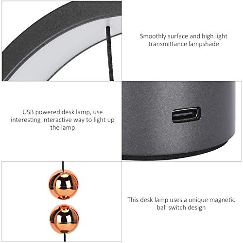 Lampe de table à LED avec interrupteur demi-air à absorption magnétique