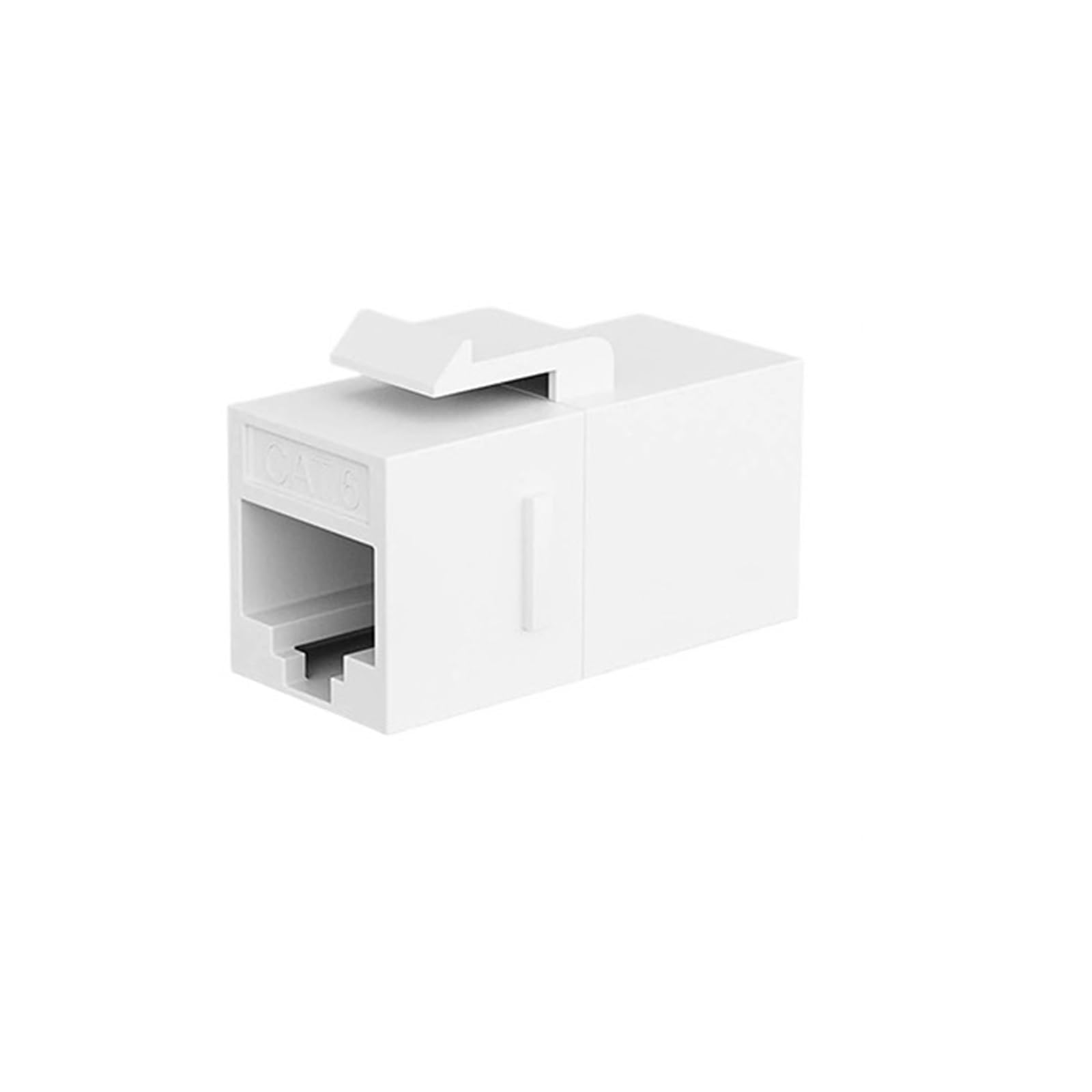 12 szt. łącznik wtykowy RJ45 CAT6 żeński do żeńskiego, UTP CAT6 (biały 12 szt.)