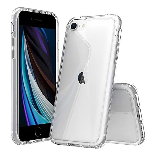 PinLiSheng Crystal Clear for iPhone SE Case 2022/3rd/2020/2nd gen,iPhone 8/7 Case [Military-Grade Protection] Shockproof Protective Hard Back Slim iPhone SE3/SE2/8/7 Phone Case, Clear