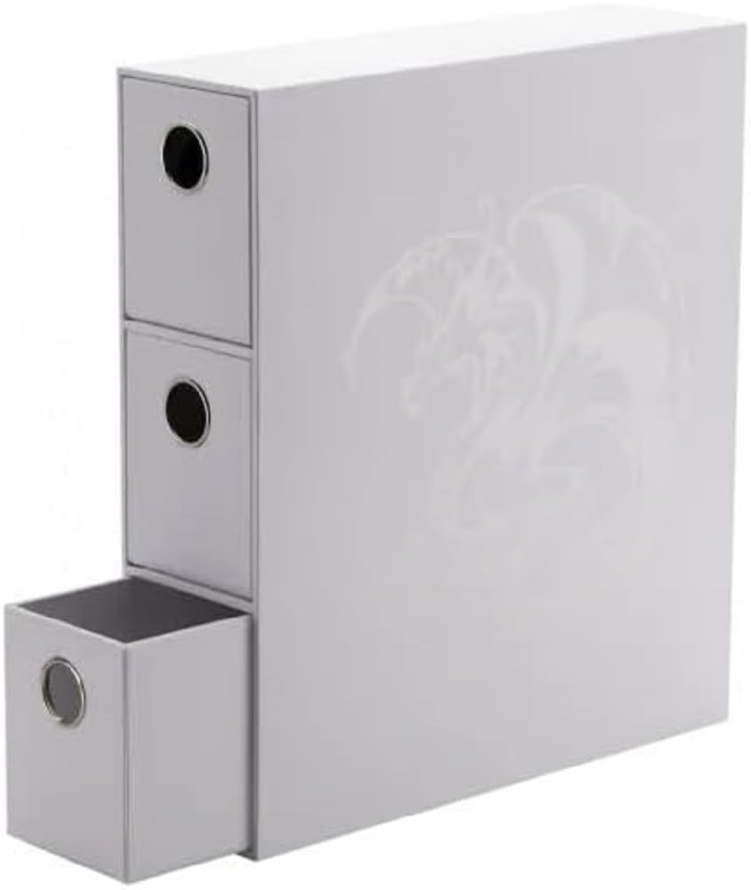 Tiroir de Rangement Fortress pour Cartes TCG - Blanc/Jardin Opulent