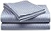 Full Size 400 Thread Count 100% Cotton Sateen Dobby Stripe Sheet Set -Burgundy