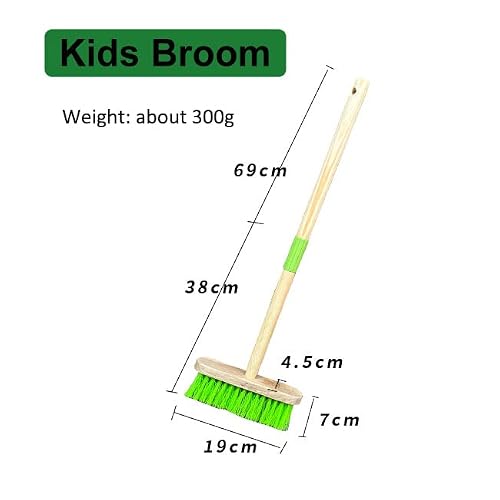 Xifando Kids Broom-Wooden Handle Small Broom for Kids Housekeeping Cleaning