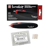 Sakura EE-3000 SumoGrip Electric Eraser, Black & Sakura SumoGrip EE-3000 Electric Eraser Refill - Vinyl Erasers for Mechanical Eraser - 60 White Art Eraser Refills