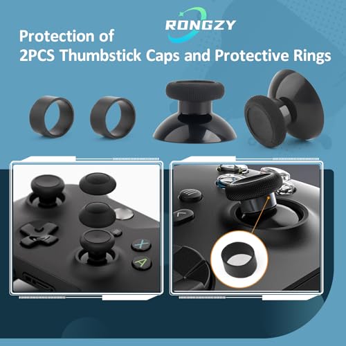 2 Juegos LB RB Botón de Parachoques para Xbox Series S/X Hombro Botones Disparador de Parachoques para Xbox Series S/X Soporte Intermedio Corchete Controlador Accesorios Repuesto con Kit(Negro)Change - imagen 6