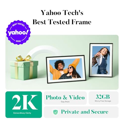 Image of Pexar 2K HD Smart Digital Frame, 11 Inch Touch Screen Photo Album for Home, Powered by Lexar