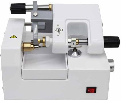 Spectacle Lens Edging Machine Optical Lens Cutter Cutting Milling Machine with Adjustable Knob 70W Eyeglass Lens Cutting Machine for Optical Stores Optometry Centers