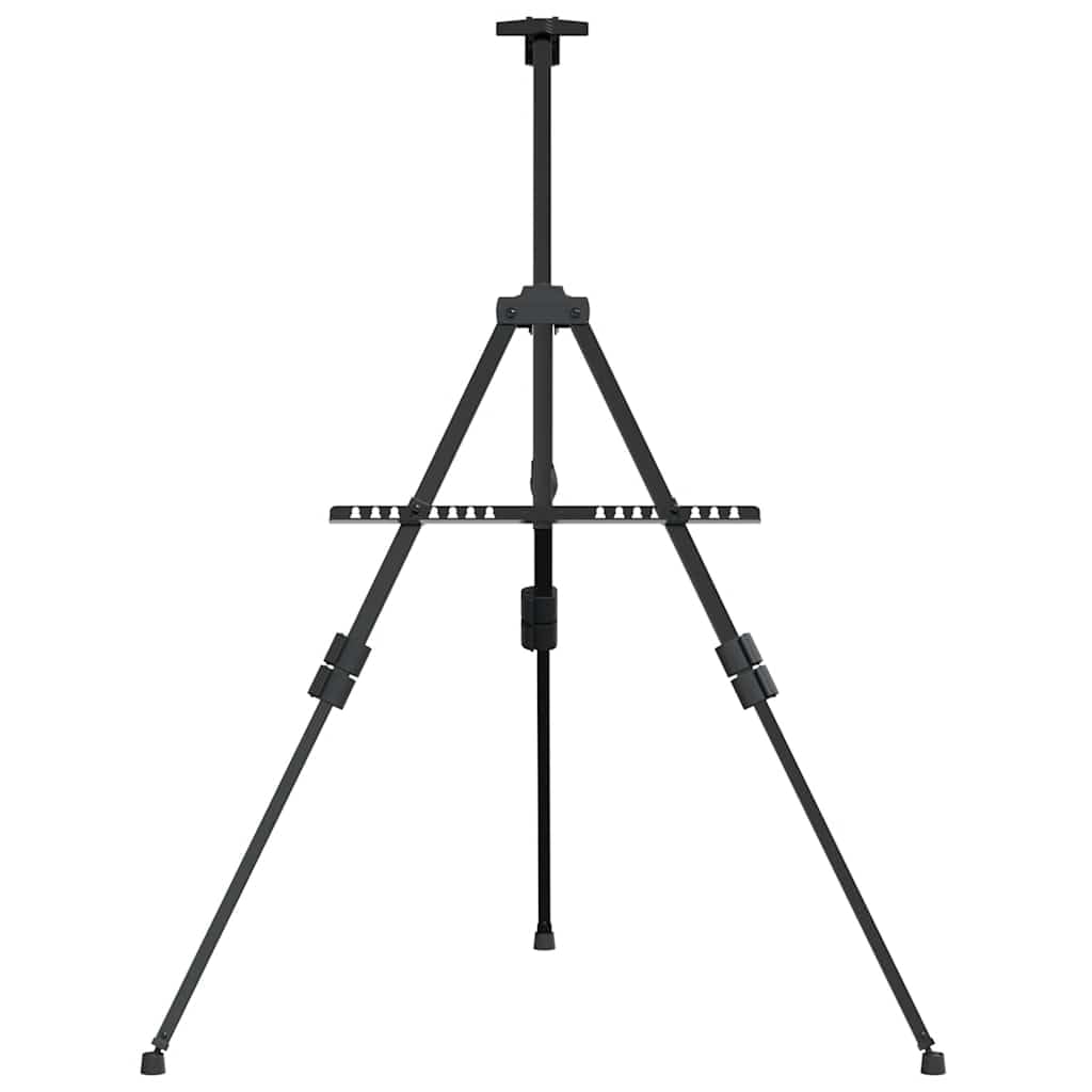 Staffelei Verstellbar Schwarz Metall mit Tragetasche, Höhe 51,5-165 cm, stabiler Stand, vielseitig für Präsentation, Workshop, Meeting, Flipchart, Whiteboard, Schreibtafel