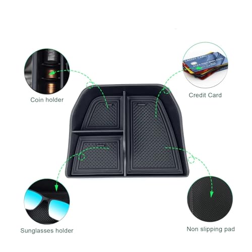 Conteneur de rangement pour console centrale de voiture idéal pour trajets E-tech