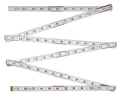 TAPE 6ft FOLDING RULE LUFKIN 1066D 1/8 THICK WOOD FT/10TH AND FT/IN