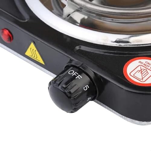 Image of Electric Coil 1000W Charcoal Burner | Multipurpose Mini Electric Hot Plate | Coal Burner | Small Charcoal Plate | Travel Coal Heater Sigdi for Home and Hostel (1000W-Variable)