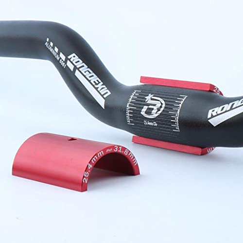 Image of CALANDIS Bike Stem Sleeve Shim Handlebar Tube Adapter Size Reducer Tube 25.4 to 31.8 | Aluminium Alloy | 1 Pair Bike Stem Adapter