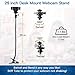 WORLDWIDETRADERS Universal 25 Inch Webcam Stand, Flexible Desk Mount Clamp Gooseneck Stand for Webcam, Camera, Microphone with 1/4