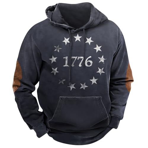 GOFULY Graphic Hoodies For Men Ethnic Floral​Print Oversized Sweatshirts Fall Long Sleeve Hoodies Pullover Winter Sweater