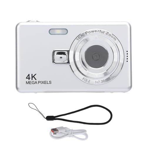 Caméra numérique 4K compacte avec écran 2,4 pouces et carte 32 Go pour voyage