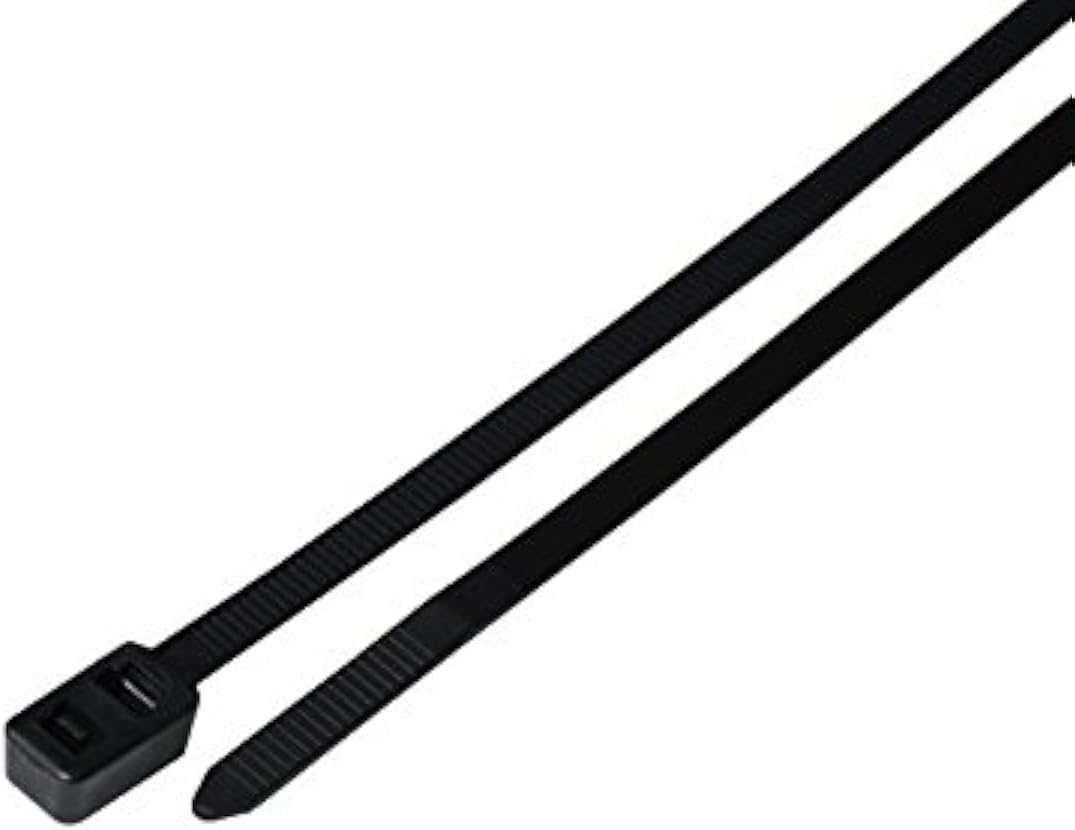 12-in Double Loop 100-Pack, 50-lb, Black, Speciality Cable Tie