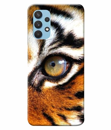 Image of Printed Hard Back Case Cover & Compatible for Samsung Galaxy A33 5G / SM-A336EP, Samsung A33 5G | Tiger Eyes (Multicolor) - D1185