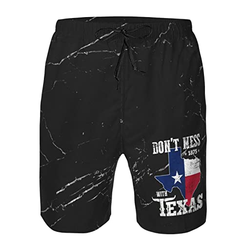 Kkaingg Dont Mess with Texas Mens Swim Trunks Quick Dry Swim Shorts Summer Beach Shorts with Pockets Swimsuit4