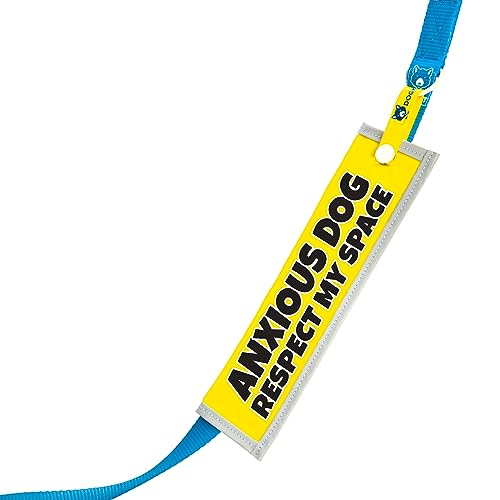 Anxious Dog, Respect My Space, Reactive & Nervous Warning Sign, High Visibility Space Awareness Dog Lead Sleeve - Image 2