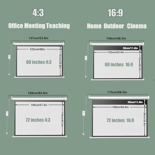 Écran de projection motorisé 4:3 et 16:9 pour ne plus manquer aucun détail de vos films - 8