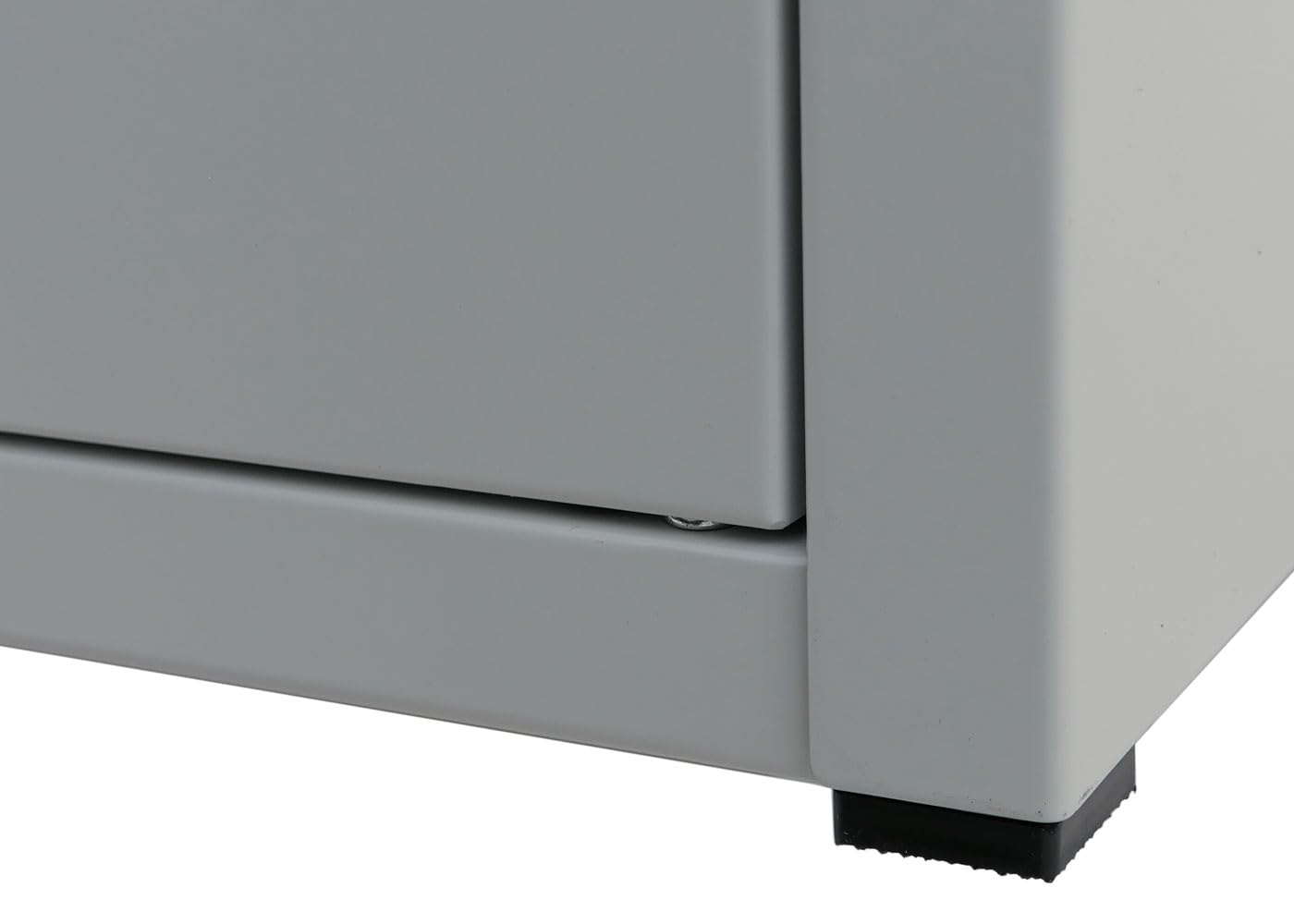 PROREGAL Paketkasten mit 2 Fächern HxBxT 78x49x38cm Stahl Grau Paketbox Paketfach Paketstation Briefkasten draußen groß XXL freistehend Schlüssel integrierte Rückholsperre