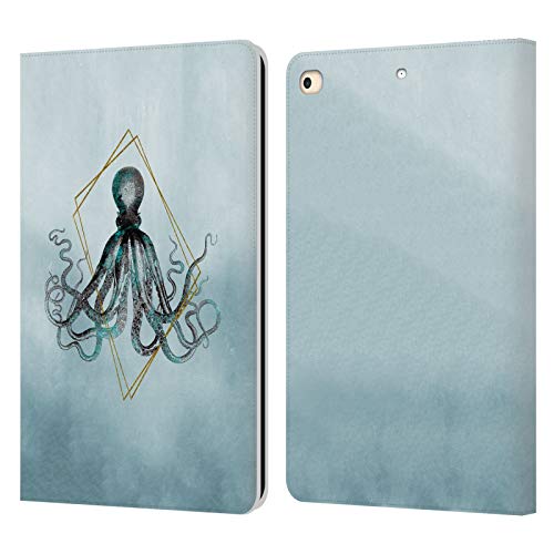 Housse iPad 9.7 motif poulpe en cuir pour travailler au café avec style