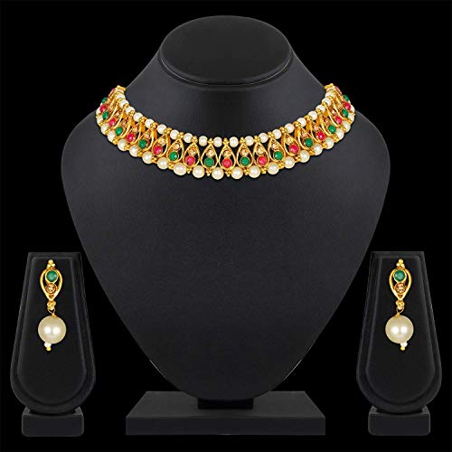 Choker Traditional Pearl Necklace Set