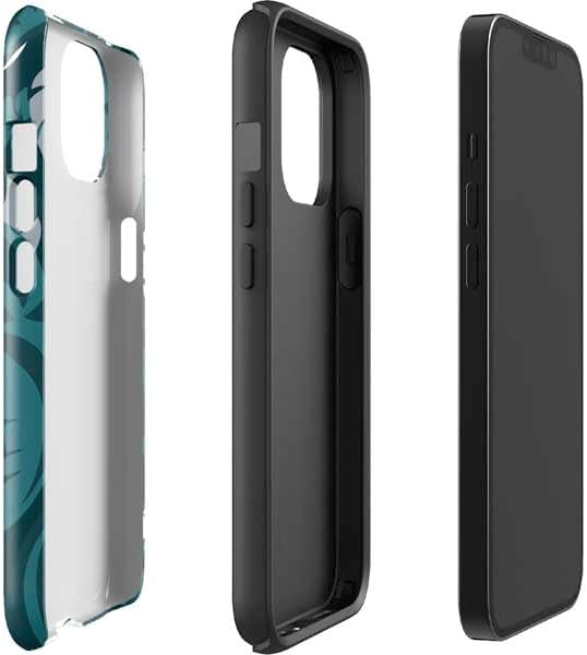 Skinit Impact Phone Case Compatible with iPhone 15 - Officially Licensed NFL Philadelphia Eagles Tropical Print Design