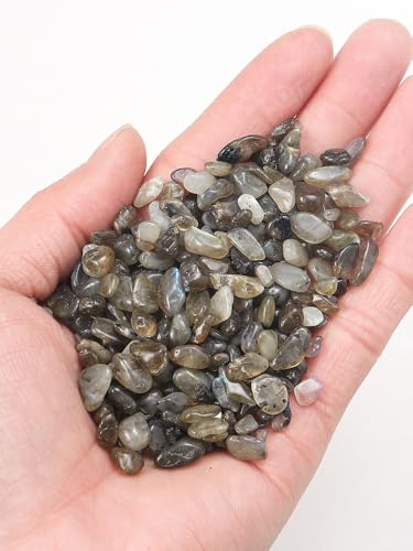 Namzi 1kg Natural Crystal Crushed Stone Aromatherapy polishing Stone demagnetization Stone Fish Tank Purification Decoration Light Brown Natural Stone 5-7mm