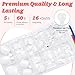 LuckForever 168pc Press on Toenails Women Fake Toe Nails with Glue Tabs, White Fake Toenails Press on Nails Short Square Acrylic Toe Nail Tips Glue on Toenails False Artificial Toe Nails Press ons
