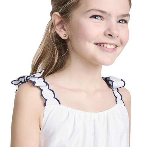 vineyard vines Girls' Poplin Scallop Dress3