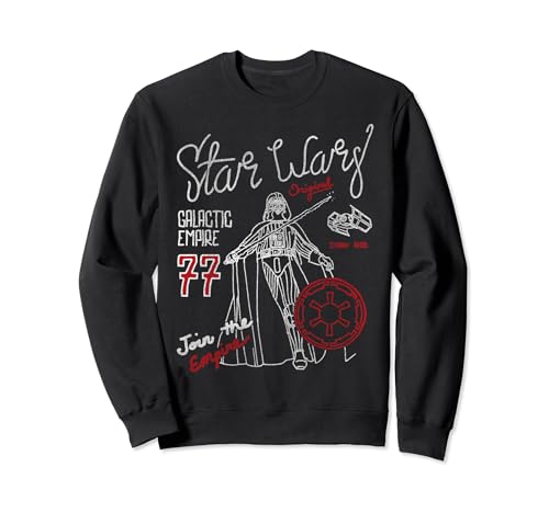 Sweat Star Wars Line Vader 77 au graphisme épuré et finitions haut de gamme