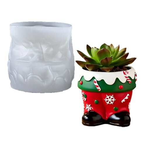 Bota de Navidad de silicona reutilizable para manualidades, cemento, resina, fundición, texturizada, reutilizable, para manualidades