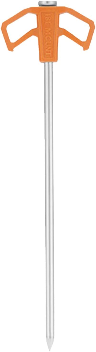 # Outdoor Tent Ground Nail 25cm Fluorescent Steel Nail Cmping Accessories With Thick Windproof Ceiling Nail Camping Nail Sand Nail (B, One Size)