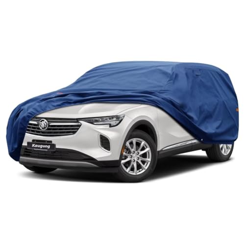 Image of Kaugung Heavy Duty SUV Cover Custom Fit for Buick Envision (2015-2025),SUV Car Cover Waterproof All Weather with Anti-Theft Lock,Sun, Rain, Dust & Snow Protection.(USA Warehouse,Within 3-7 Days)